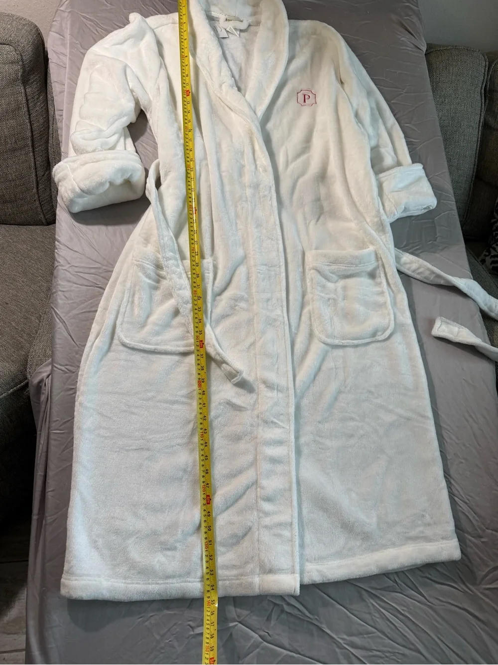 POTTERY BARN Lux Cozy ROBE WHITE Sz XL New